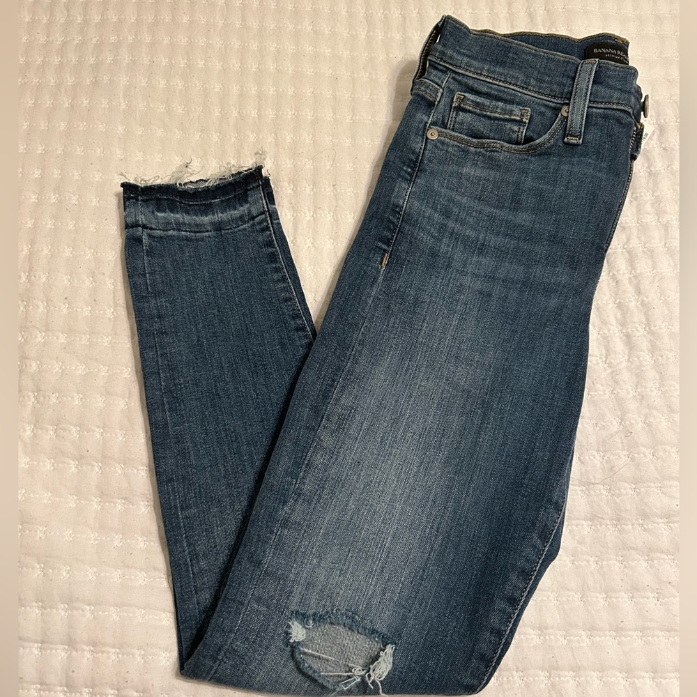 Banana republic high rise skinny jeans